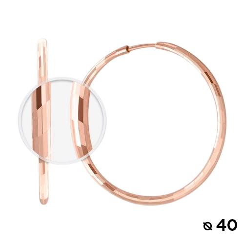 Серьги конго, красное золото 585 проба (Беларусь) — от 1579.31 руб. в сети магазинов 7 карат забронировать в магазине Серьги конго, красное золото 585 проба