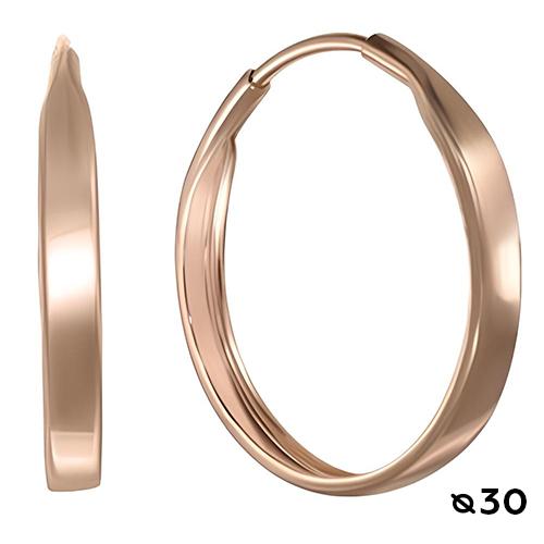 Серьги конго, красное золото 585 проба (Беларусь) — от 1597.87 руб. в сети магазинов 7 карат забронировать в магазине Серьги конго, красное золото 585 проба (Беларусь)