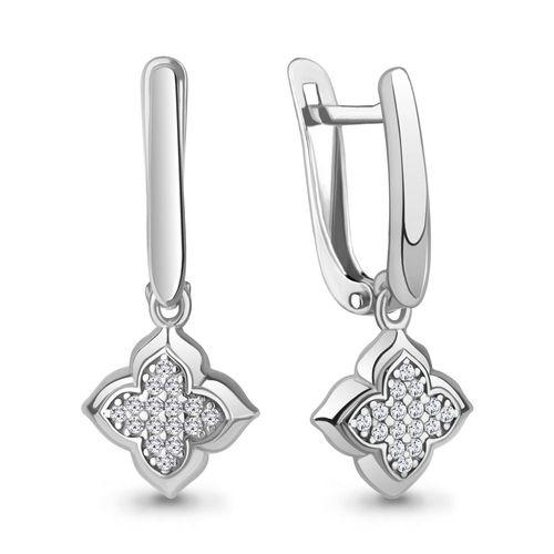 Серьги длинные Aquamarine, серебро 925 проба, вставка фианит (Aquamarine, Россия) — от 129.23 руб. в сети магазинов 7 карат забронировать в магазине Серьги длинные Aquamarine, серебро 925 проба, вставка фианит (Aquamarine, Россия)