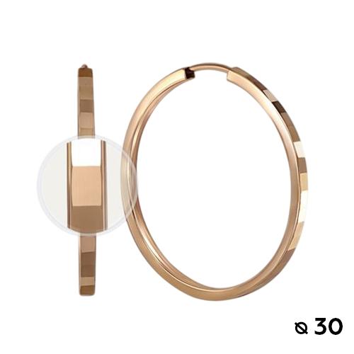 Серьги конго, красное золото 585 проба (Беларусь) — от 1740.94 руб. в сети магазинов 7 карат забронировать в магазине Серьги конго, красное золото 585 проба