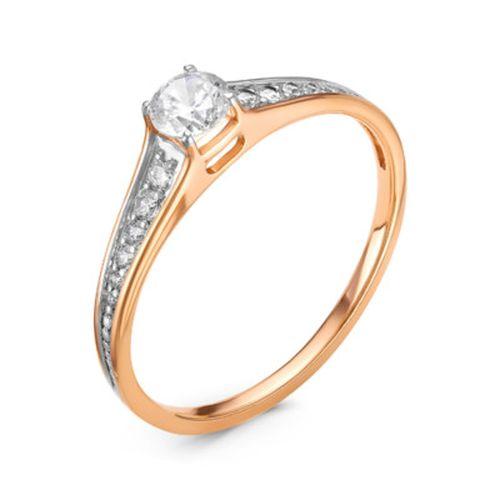 Кольцо помолвочное Diamond Union, красное золото 585 проба, вставка бриллиант (Diamond Union, Россия) — от 2943.86 руб. в сети магазинов 7 карат забронировать в магазине Кольцо помолвочное Diamond Union, красное золото 585 проба, вставка бриллиант (Diamond Union, Россия)
