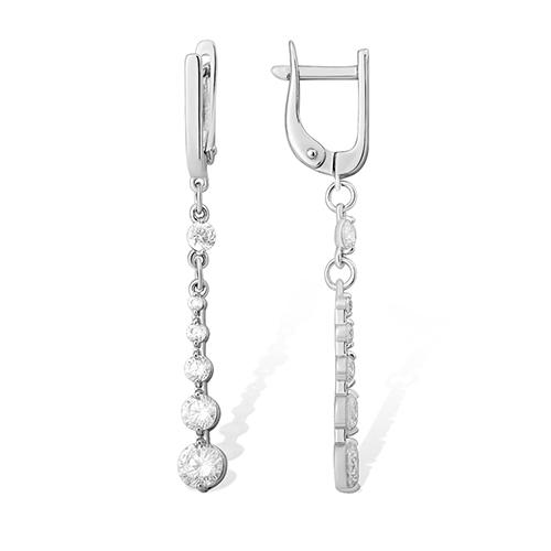 Серьги длинные Efremov, серебро 925 проба, вставка фианит (Efremov, Россия) — от 188.27 руб. в сети магазинов 7 карат забронировать в магазине Серьги длинные Efremov, серебро 925 проба, вставка фианит (Efremov, Россия)