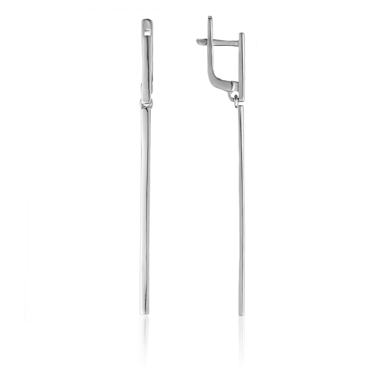 Серьги длинные, серебро 925 проба (Украина) — от 172.10 руб. в сети магазинов 7 карат забронировать в магазине Серьги длинные, серебро 925 проба (Украина)