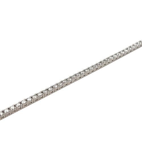 Браслет теннисный,  серебро 925 проба, вставка фианит (Турция) — от 222.90 руб. в сети магазинов 7 карат забронировать в магазине Браслет теннисный,  серебро 925 проба, вставка фианит