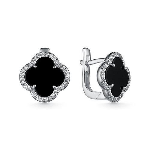 Серьги с английским замком CORONA Jewelry, серебро 925 проба, вставка фианит (CORONA Jewelry, Россия) — от 203.15 руб. в сети магазинов 7 карат забронировать в магазине Серьги с английским замком CORONA Jewelry, серебро 925 проба, вставка фианит (CORONA Jewelry, Россия)