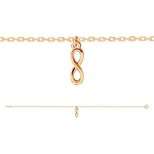 Браслет на ногу ZOLOTYE UZORY, красное золото 585 проба (ZOLOTYE UZORY, Россия) — от 635.96 руб. в сети магазинов 7 карат забронировать в магазине Браслет на ногу ZOLOTYE UZORY, красное золото 585 проба