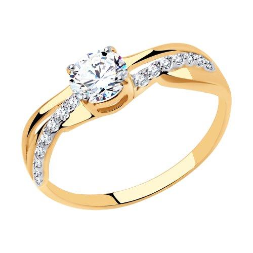 Кольцо помолвочное SOKOLOV, красное золото 585 проба, вставка фианит (SOKOLOV, Россия) — от 907.82 руб. в сети магазинов 7 карат забронировать в магазине Кольцо помолвочное SOKOLOV, красное золото 585 проба, вставка фианит