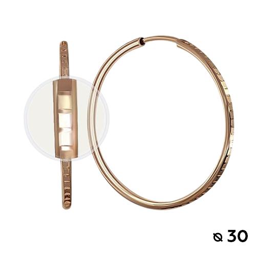 Серьги конго, красное золото 585 проба (Беларусь) — от 1273.57 руб. в сети магазинов 7 карат забронировать в магазине Серьги конго, красное золото 585 проба