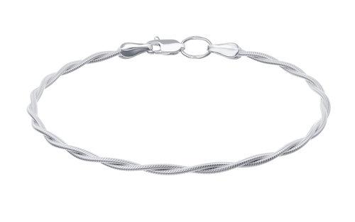 Браслет классический Красцветмет, плетение "Коса", серебро 925 проба (Красцветмет, Россия) — от 159.86 руб. в сети магазинов 7 карат забронировать в магазине Браслет классический Красцветмет, плетение "Коса", серебро 925 проба