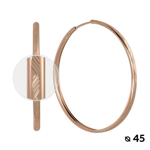 Серьги конго, красное золото 585 проба (Беларусь) — от 2500.41 руб. в сети магазинов 7 карат забронировать в магазине Серьги конго, красное золото 585 проба