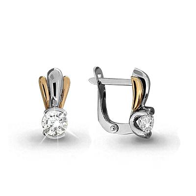 Серьги с английским замком Aquamarine, красное золото 585 проба, вставка фианит (Aquamarine, Россия) — от 1800.34 руб. в сети магазинов 7 карат забронировать в магазине Серьги с английским замком Aquamarine, красное золото 585 проба, вставка фианит (Aquamarine, Россия)