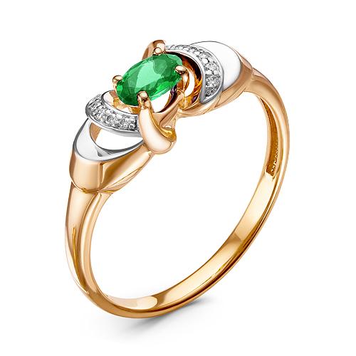 Кольцо декоративное RoseGrace, красное золото 585 проба, вставка бриллиант/изумруд (RoseGrace, Россия) — от 1530.18 руб. в сети магазинов 7 карат забронировать в магазине Кольцо декоративное RoseGrace, красное золото 585 проба, вставка бриллиант/изумруд