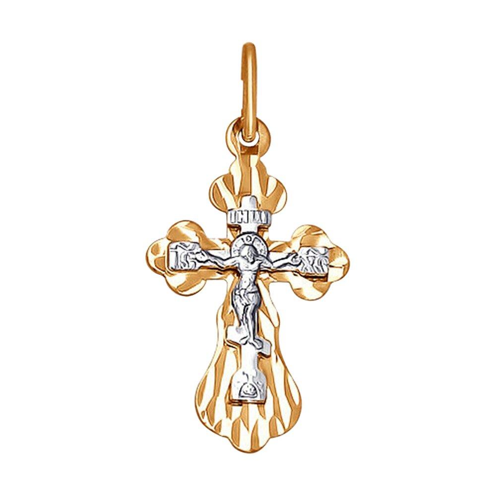 Подвеска крест православный Diamant, красное золото 585 проба (Diamant, Россия) — от 419.52 руб. в сети магазинов 7 карат забронировать в магазине Подвеска крест православный Diamant, красное золото 585 проба (Diamant, Россия)