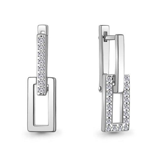 Серьги длинные Aquamarine, серебро 925 проба, вставка фианит (Aquamarine, Россия) — от 163.68 руб. в сети магазинов 7 карат забронировать в магазине Серьги длинные Aquamarine, серебро 925 проба, вставка фианит (Aquamarine, Россия)