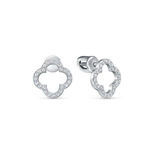 Серьги пусеты Zlato, серебро 925 проба, вставка фианит (Zlato, Россия) — от 132.19 руб. в сети магазинов 7 карат забронировать в магазине Серьги пусеты Zlato, серебро 925 проба, вставка фианит (Zlato, Россия)