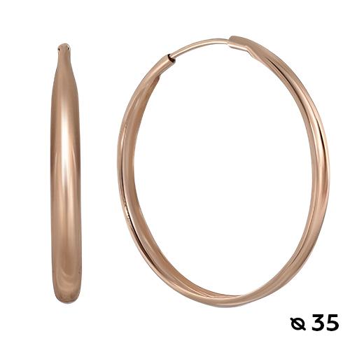 Серьги конго, красное золото 585 проба (Беларусь) — от 1854.43 руб. в сети магазинов 7 карат забронировать в магазине Серьги конго, красное золото 585 проба