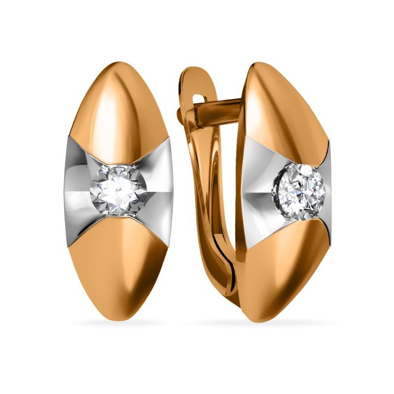 Серьги с английским замком SANIS, красное золото 585 проба, вставка фианит (SANIS, Россия) — от 943.52 руб. в сети магазинов 7 карат забронировать в магазине Серьги с английским замком SANIS, красное золото 585 проба, вставка фианит (SANIS, Россия)