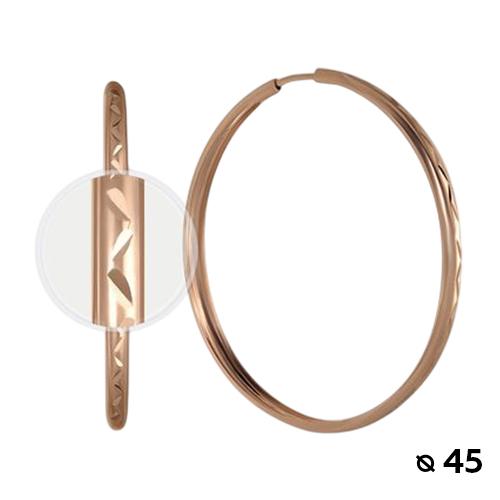 Серьги конго, красное золото 585 проба (Беларусь) — от 2535.46 руб. в сети магазинов 7 карат забронировать в магазине Серьги конго, красное золото 585 проба