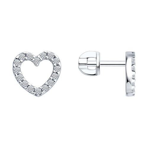 Серьги пусеты Diamant, серебро 925 проба, вставка фианит (Diamant, Россия) — от 112.19 руб. в сети магазинов 7 карат забронировать в магазине Серьги пусеты Diamant, серебро 925 проба, вставка фианит (Diamant, Россия)