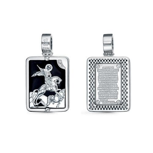 Подвеска Георгий Победоносец, серебро 925 проба, вставка эмаль (DELTA, Россия) — от 434.12 руб. в сети магазинов 7 карат забронировать в магазине Подвеска Георгий Победоносец, серебро 925 проба, вставка эмаль
