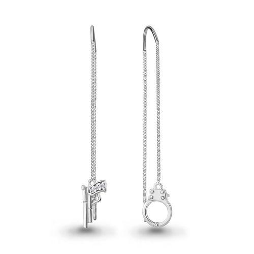 Серьги цепочки Aquamarine, серебро 925 проба, вставка фианит (Aquamarine, Россия) — от 54.12 руб. в сети магазинов 7 карат забронировать в магазине Серьги цепочки Aquamarine, серебро 925 проба, вставка фианит (Aquamarine, Россия)