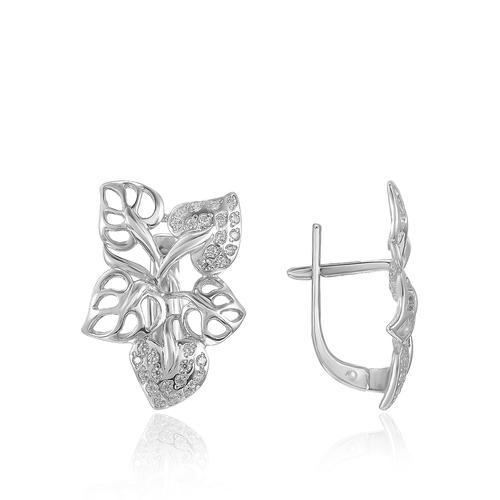 Серьги с английским замком, серебро 925 проба, вставка фианит (Россия) — от 202.48 руб. в сети магазинов 7 карат забронировать в магазине Серьги с английским замком, серебро 925 проба, вставка фианит (Россия)