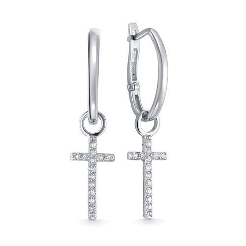 Серьги длинные Zlato, серебро 925 проба, вставка фианит (Zlato, Россия) — от 194.20 руб. в сети магазинов 7 карат забронировать в магазине Серьги длинные Zlato, серебро 925 проба, вставка фианит (Zlato, Россия)