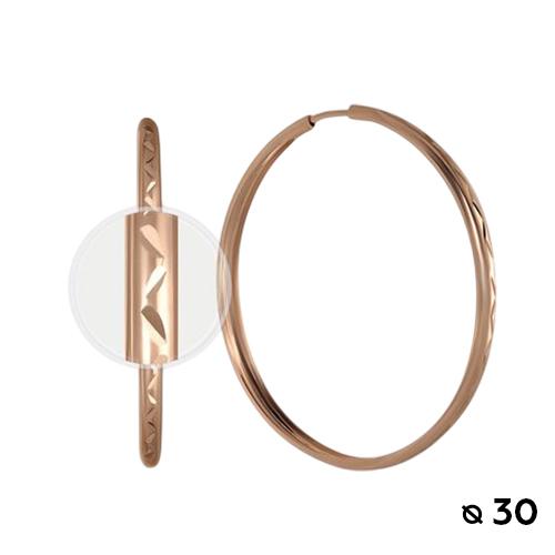 Серьги конго, красное золото 585 проба (Беларусь) — от 1758.47 руб. в сети магазинов 7 карат забронировать в магазине Серьги конго, красное золото 585 проба