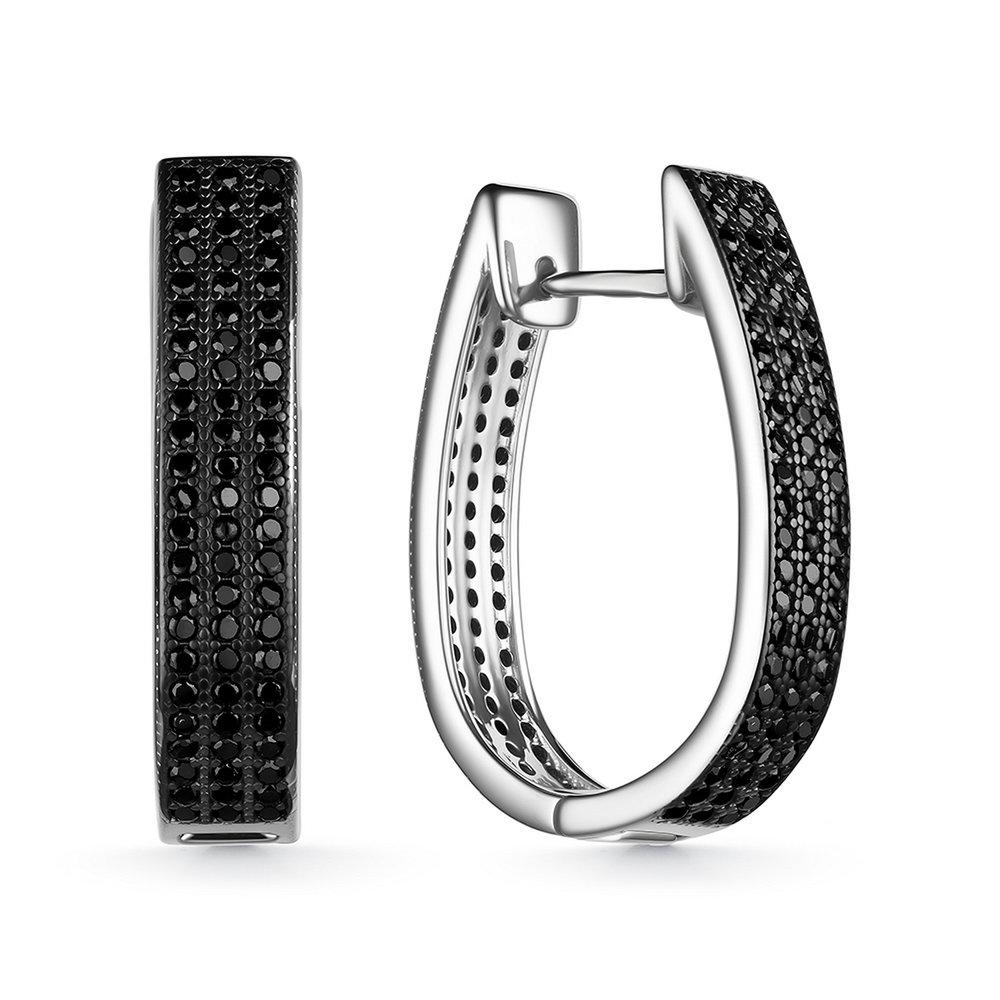 Серьги с английским замком,  серебро 925 проба, вставка фианит (Россия) — от 469.62 руб. в сети магазинов 7 карат забронировать в магазине Серьги с английским замком,  серебро 925 проба, вставка фианит (Россия)