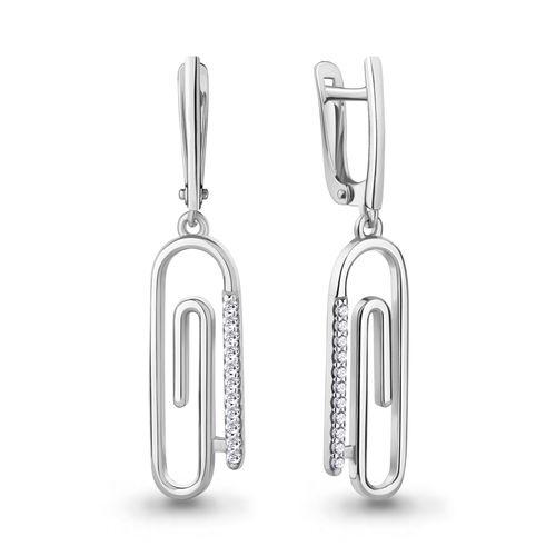 Серьги длинные Aquamarine, серебро 925 проба, вставка фианит (Aquamarine, Россия) — от 185.63 руб. в сети магазинов 7 карат забронировать в магазине Серьги длинные Aquamarine, серебро 925 проба, вставка фианит (Aquamarine, Россия)