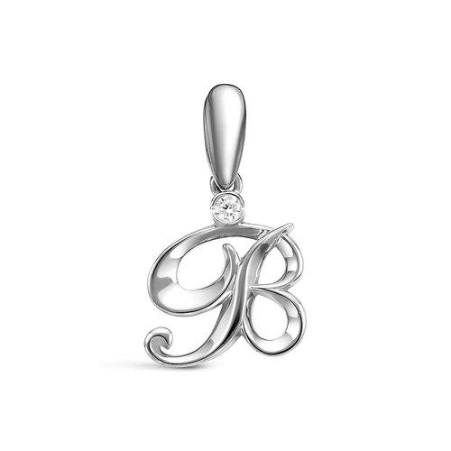 Подвеска буква DELTA,  серебро 925 проба, вставка фианит (DELTA, Россия) — от 50.10 руб. в сети магазинов 7 карат забронировать в магазине Подвеска буква DELTA,  серебро 925 проба, вставка фианит