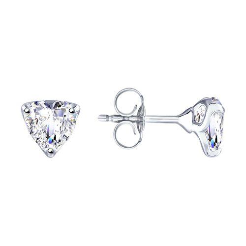 Серьги пусеты Diamant, серебро 925 проба, вставка фианит (Diamant, Россия) — от 86.04 руб. в сети магазинов 7 карат забронировать в магазине Серьги пусеты Diamant, серебро 925 проба, вставка фианит (Diamant, Россия)
