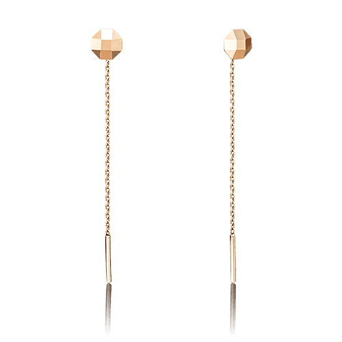 Серьги цепочки Platina Jewelry, красное золото 585 проба (Platina Jewelry, Россия) — от 535.51 руб. в сети магазинов 7 карат забронировать в магазине Серьги цепочки Platina Jewelry, красное золото 585 проба