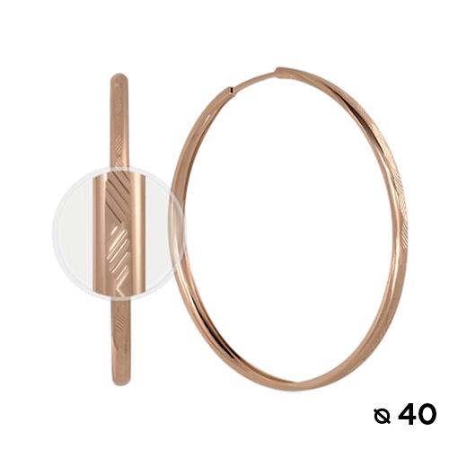 Серьги конго, красное золото 585 проба (Беларусь) — от 2231.68 руб. в сети магазинов 7 карат забронировать в магазине Серьги конго, красное золото 585 проба