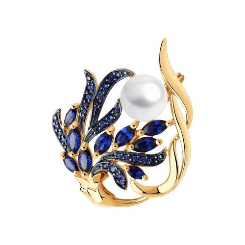 Брошь SOKOLOV, красное золото 585 проба (SOKOLOV, Россия) — от 2550.06 руб. в сети магазинов 7 карат забронировать в магазине Брошь SOKOLOV, красное золото 585 проба