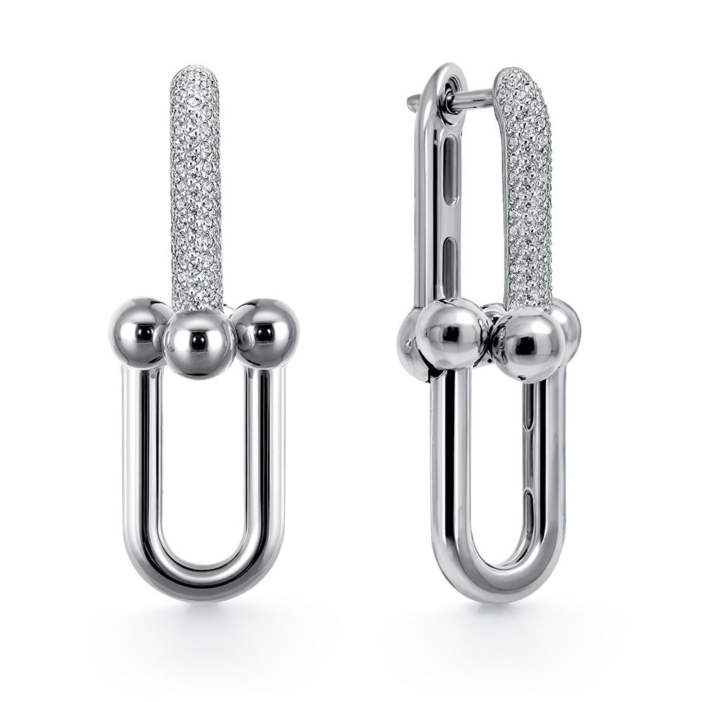 Серьги с английским замком CORONA Jewelry, серебро 925 проба, вставка фианит (CORONA Jewelry, Россия) — от 464.66 руб. в сети магазинов 7 карат забронировать в магазине Серьги с английским замком CORONA Jewelry, серебро 925 проба, вставка фианит (CORONA Jewelry, Россия)
