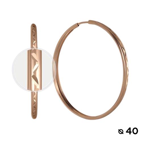 Серьги конго, красное золото 585 проба (Беларусь) — от 2255.04 руб. в сети магазинов 7 карат забронировать в магазине Серьги конго, красное золото 585 проба