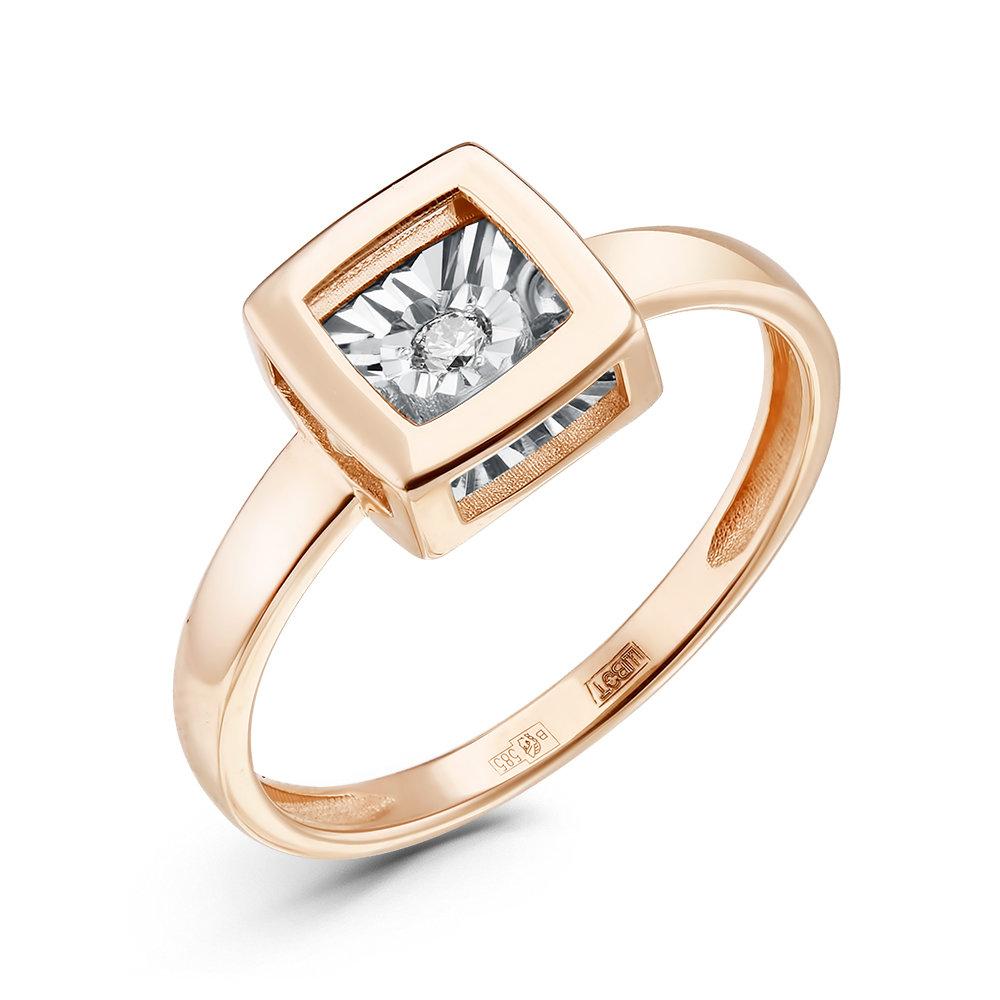 Кольцо декоративное, красное золото 585 проба, вставка бриллиант (Россия) — от 2604.94 руб. в сети магазинов 7 карат забронировать в магазине Кольцо декоративное, красное золото 585 проба, вставка бриллиант