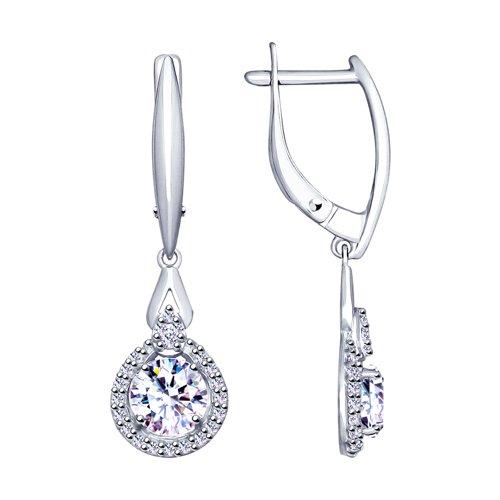 Серьги длинные SOKOLOV, серебро 925 проба, вставка фианит (SOKOLOV, Россия) — от 129.73 руб. в сети магазинов 7 карат забронировать в магазине Серьги длинные SOKOLOV, серебро 925 проба, вставка фианит (SOKOLOV, Россия)