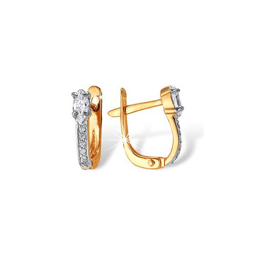 Серьги с английским замком Efremov, золото 585 проба, вставка фианит (Efremov, Россия) — от 994.52 руб. в сети магазинов 7 карат забронировать в магазине Серьги с английским замком Efremov, золото 585 проба, вставка фианит (Efremov, Россия)