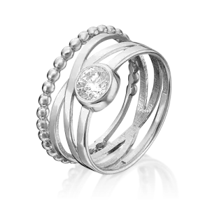 Кольцо Платина серебро 01-5353-00-401-0200-69 (Platina Jewellery, Россия)