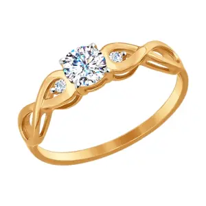 Кольцо  золото 017154-4 (Sokolov и Diamant, Россия)