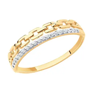Кольцо  золото 017231 (Sokolov и Diamant, Россия)