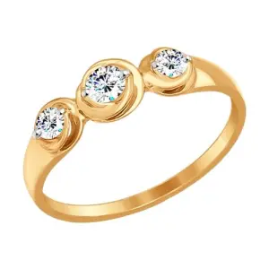 Кольцо  золото 017260 (Sokolov и Diamant, Россия)