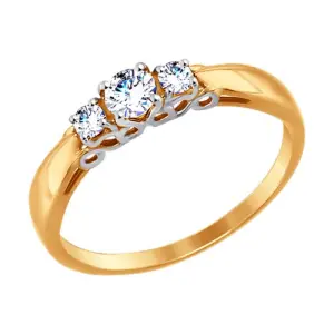 Кольцо  золото 017491-4 (Sokolov и Diamant, Россия)