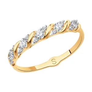 Кольцо  золото 017852-4 (Sokolov и Diamant, Россия)