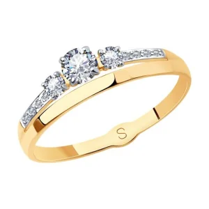 Кольцо  золото 017891 (Sokolov и Diamant, Россия)