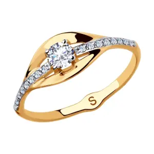 Кольцо  золото 018071 (Sokolov и Diamant, Россия)