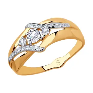 Кольцо  золото 018086 (Sokolov и Diamant, Россия)