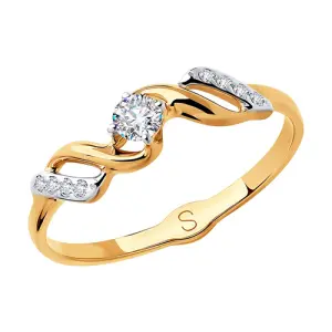 Кольцо  золото 018103 (Sokolov и Diamant, Россия)